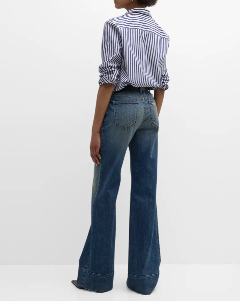 RAPHAEL CLASSIC SHIRT - DARK NAVY WHITE