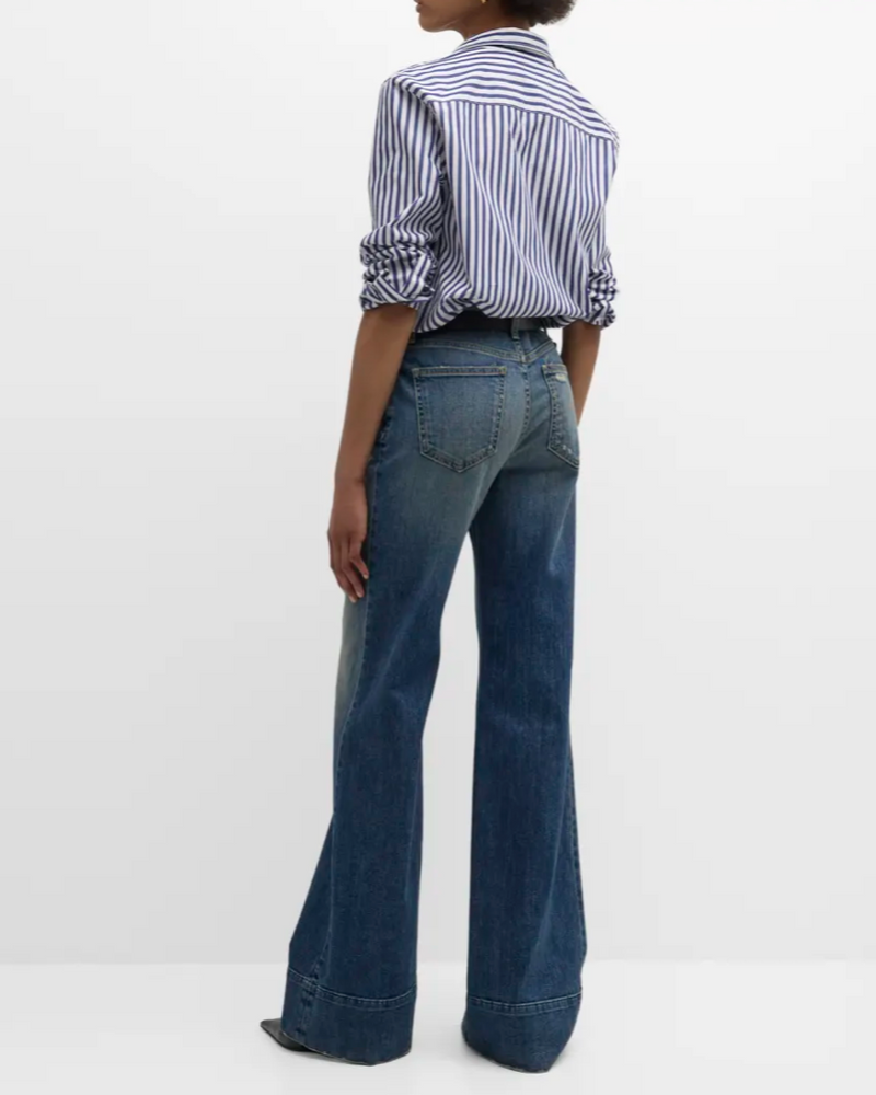 RAPHAEL CLASSIC SHIRT - DARK NAVY WHITE