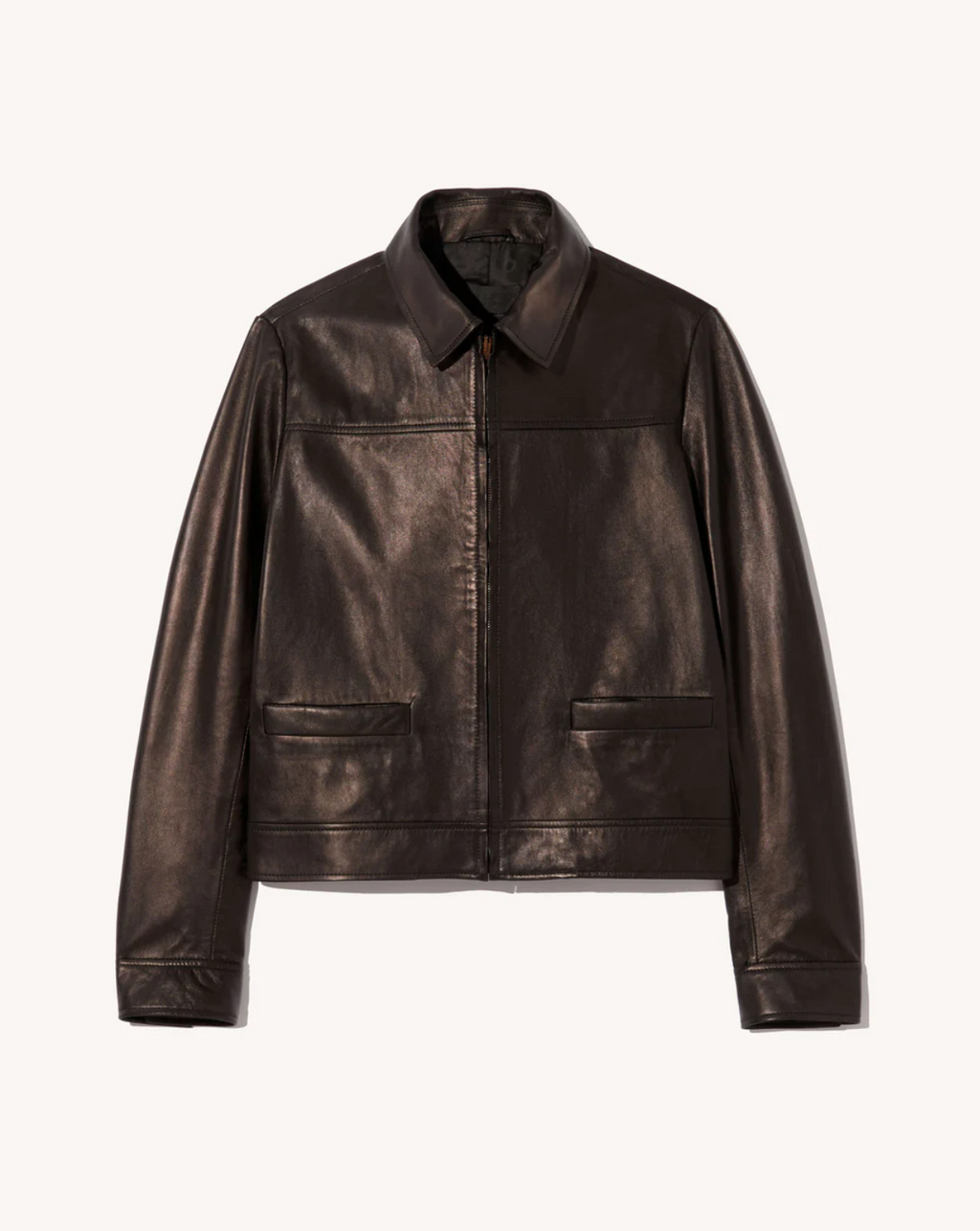 FREDDIE LEATHER JACKET - BLACK