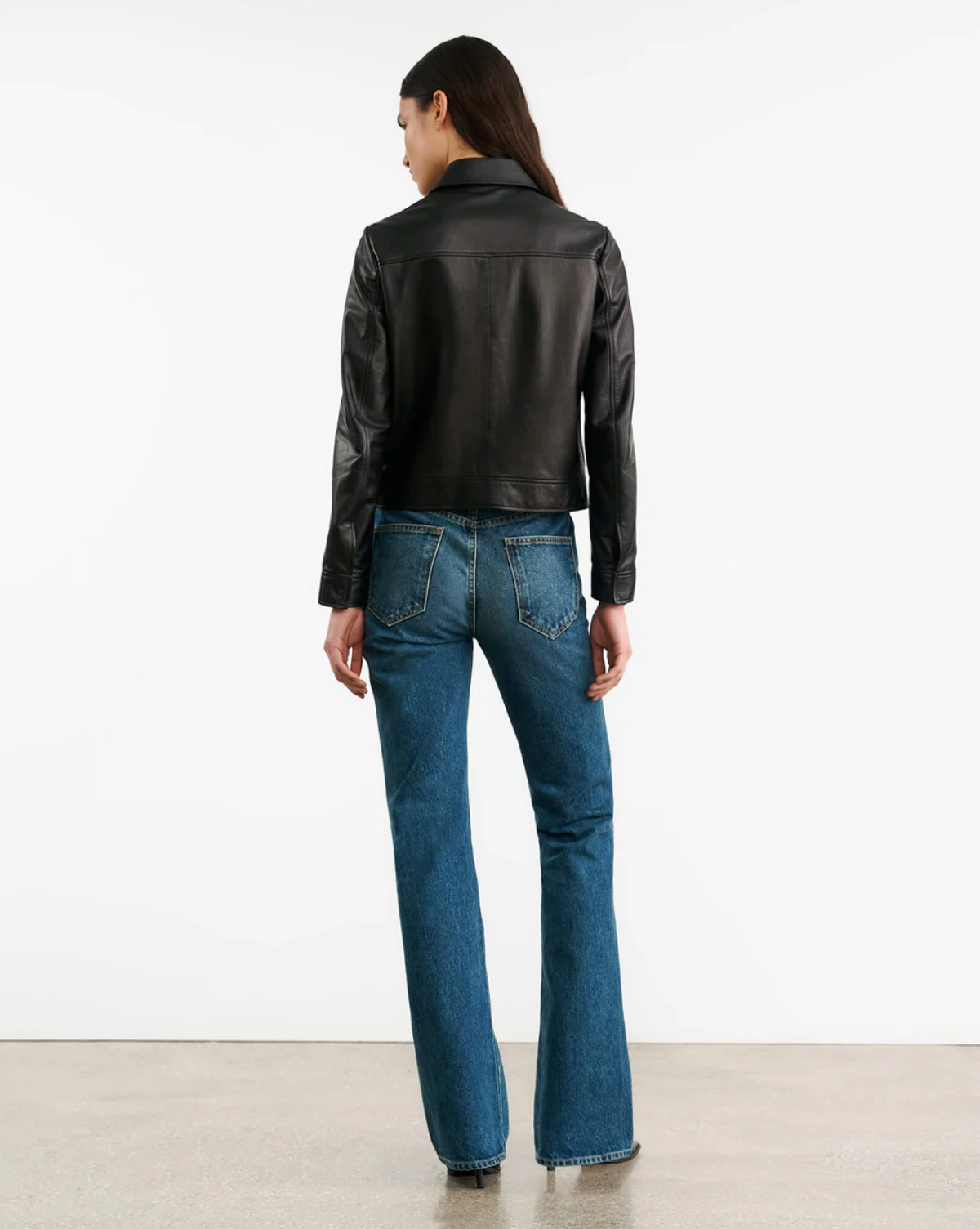 FREDDIE LEATHER JACKET - BLACK