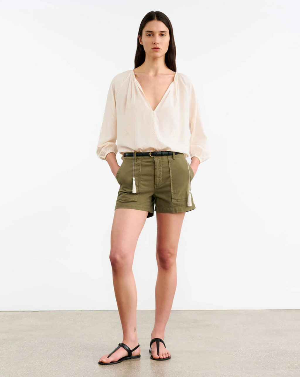 UTILITY SHORT - MILITARY GREEN