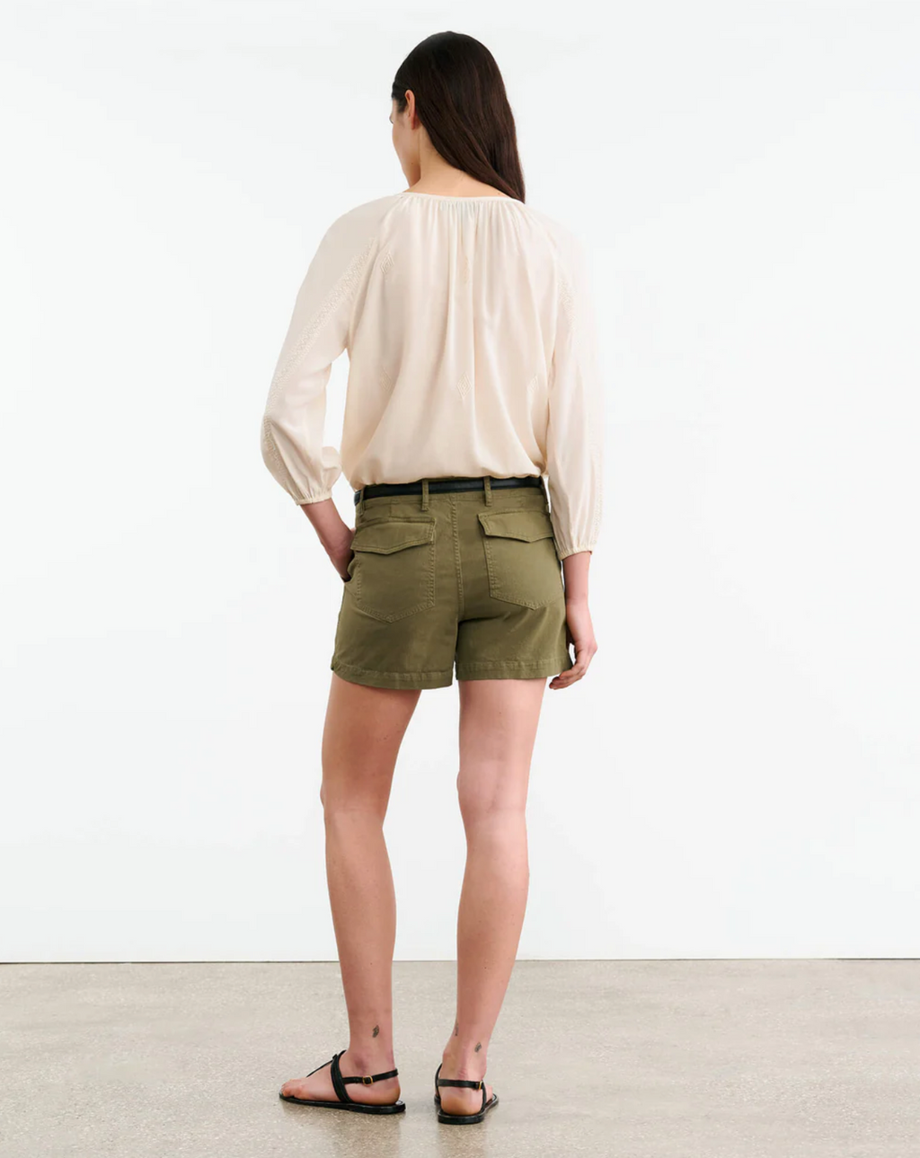 UTILITY SHORT - MILITARY GREEN