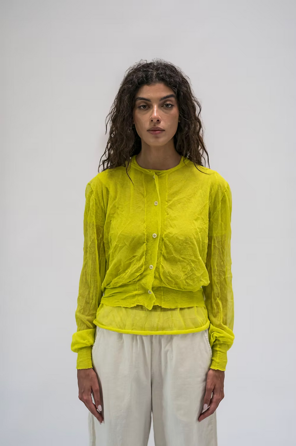 CARDIGAN CRINKLE - CITRON