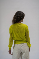 CARDIGAN CRINKLE - CITRON