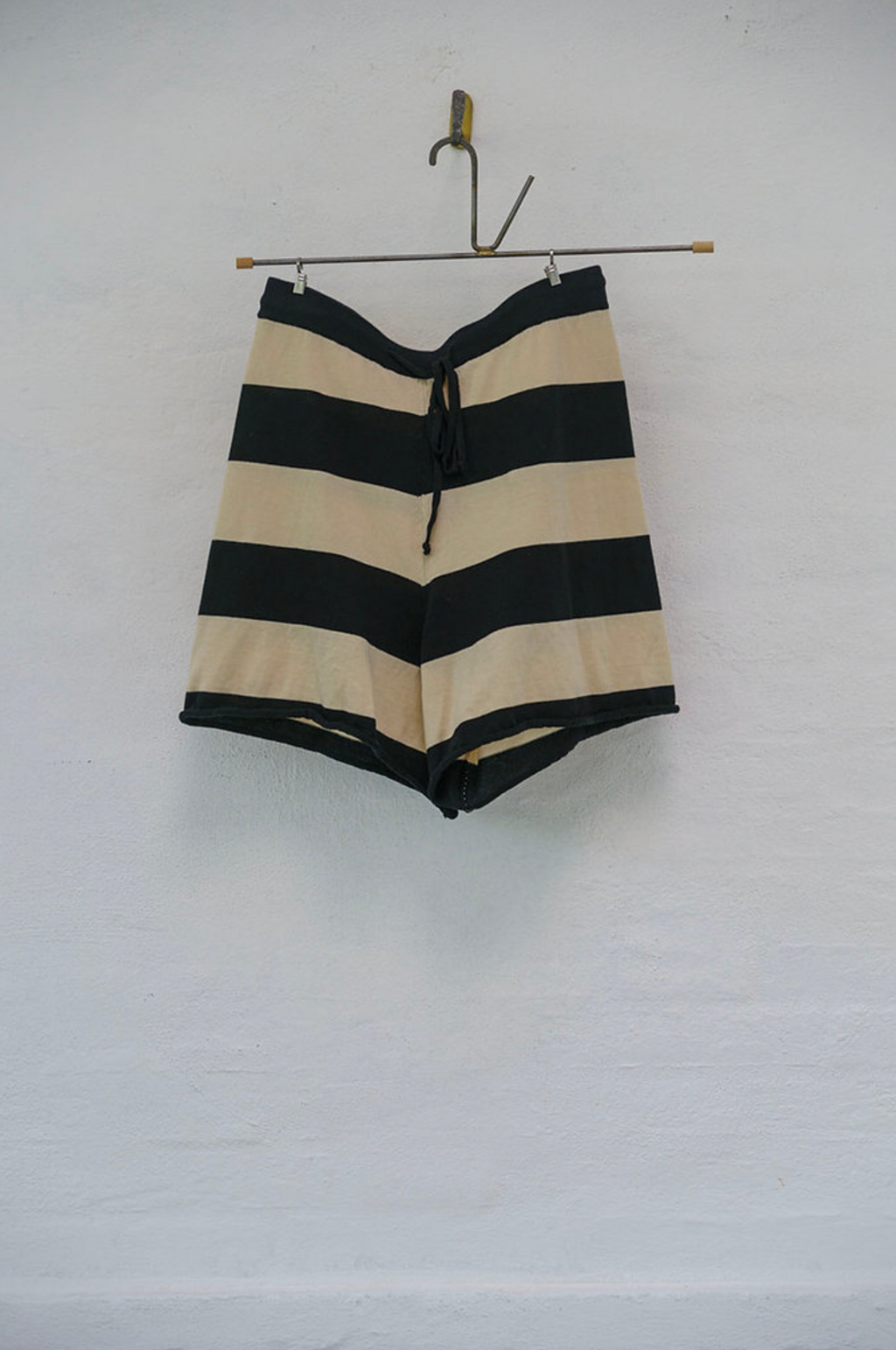 SHORTS PIMA COTTON - BLACK + OAT