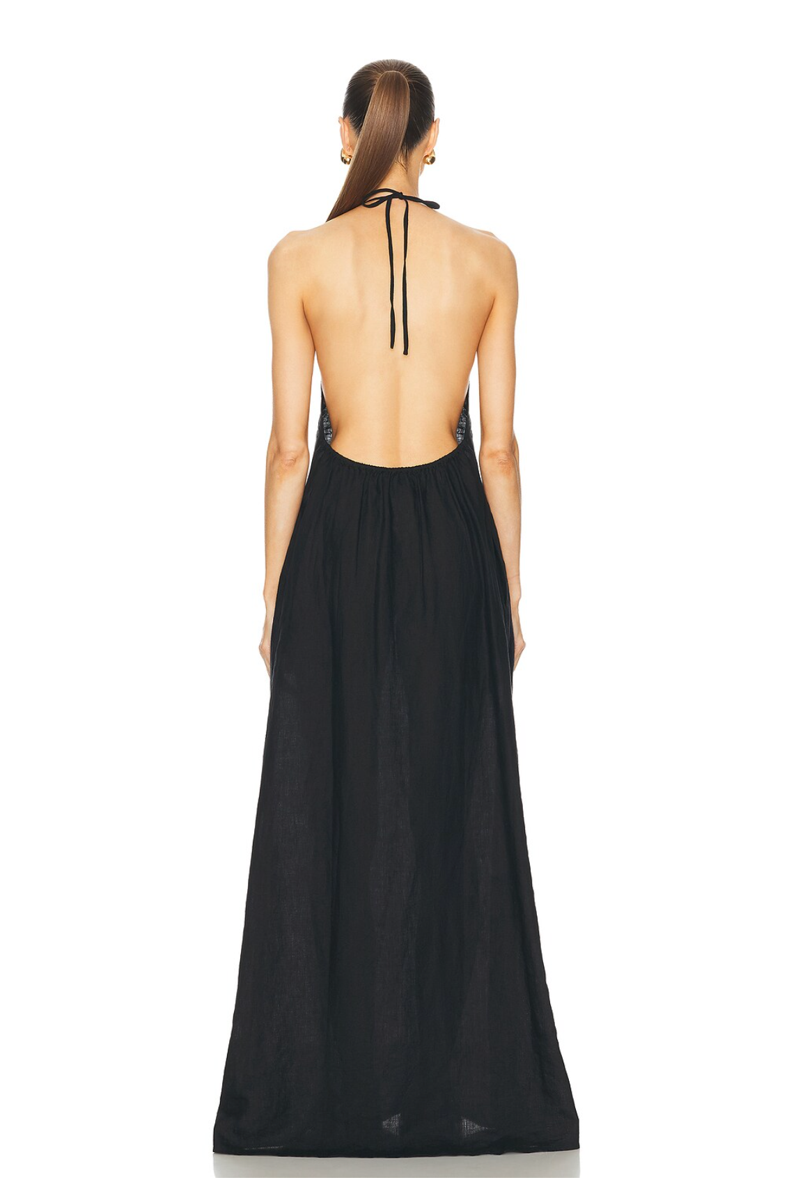 LELIA HALTERNECK DRESS - BLACK