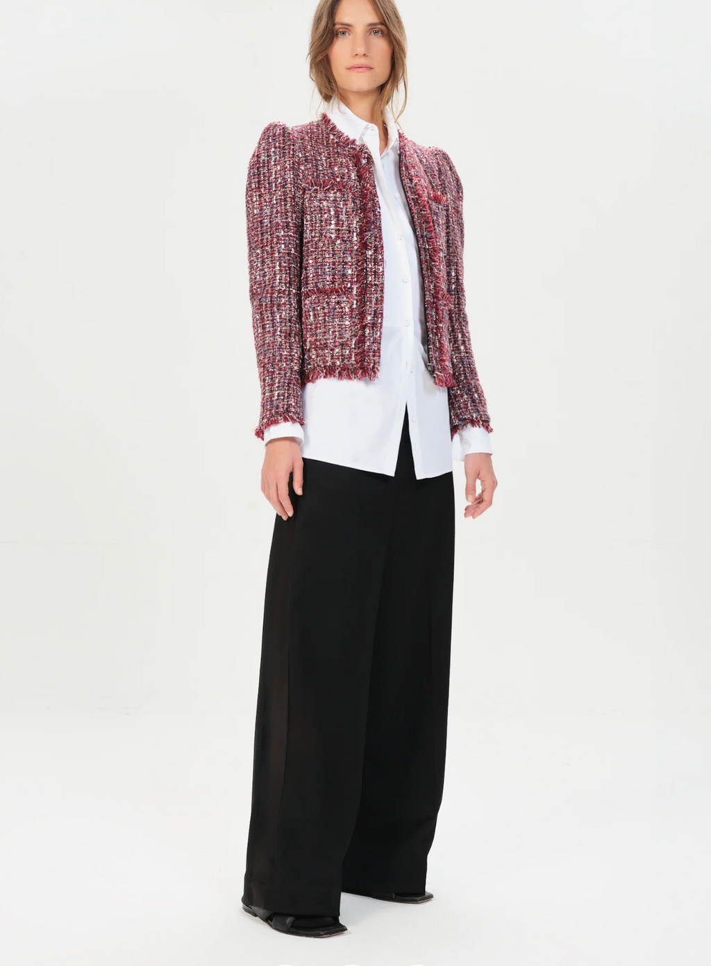 INCAHUASI SADIE SHORT JACKET - PINK