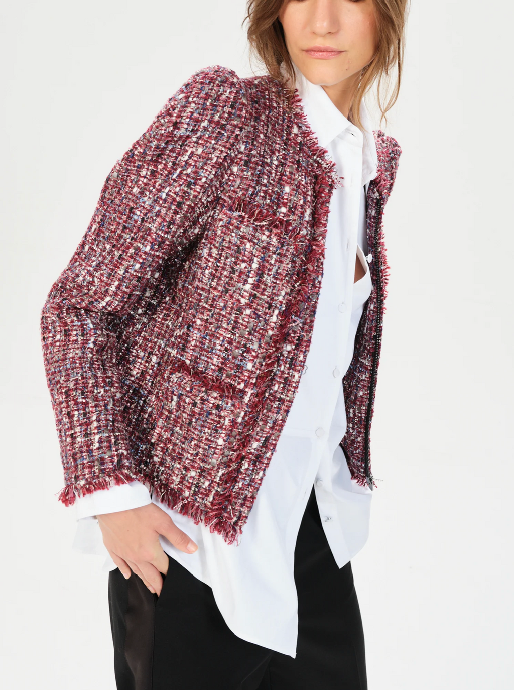 INCAHUASI SADIE SHORT JACKET - PINK