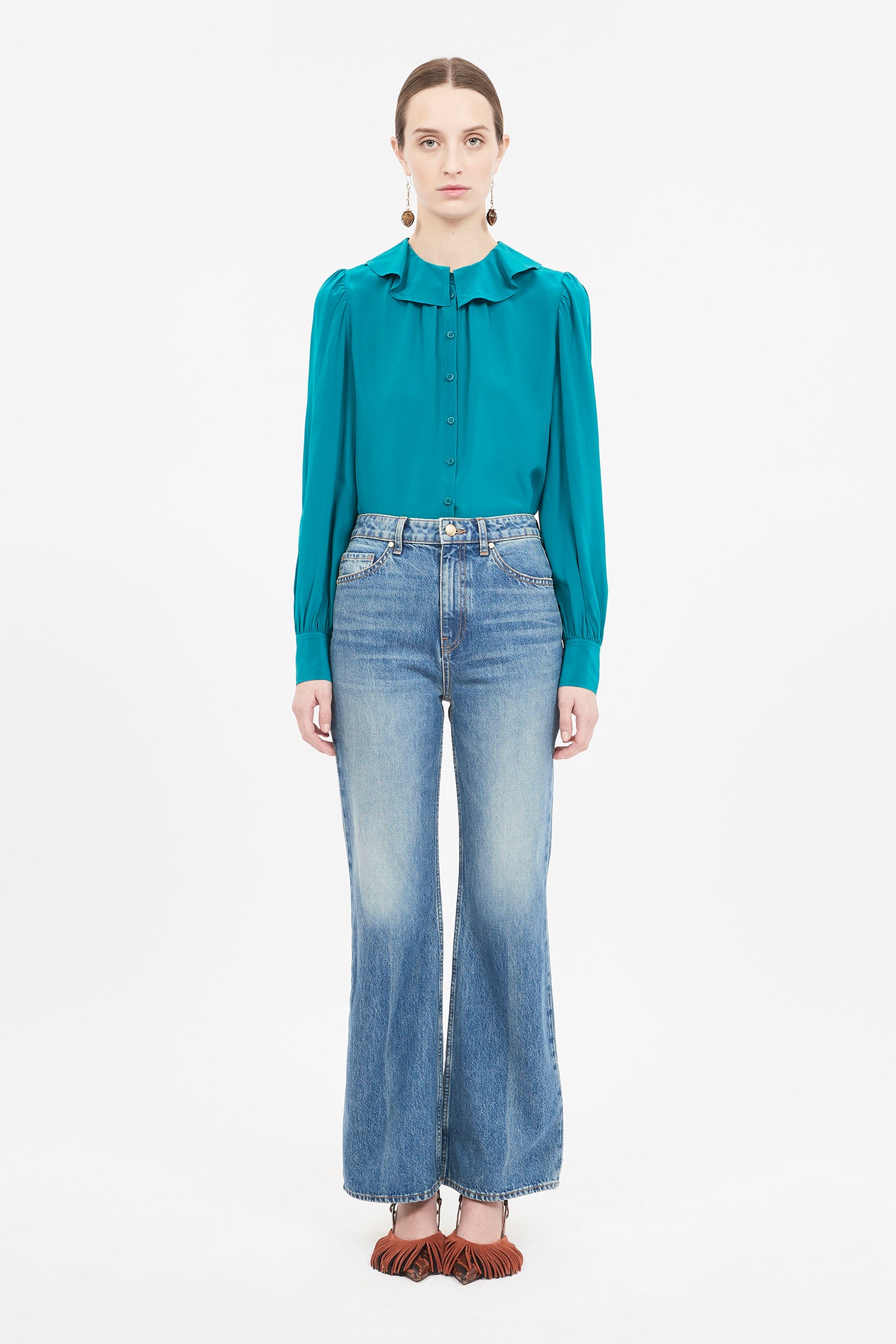 THE MARTINE JEAN - DANUBE MEDIUM INDIGO WASH