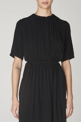 SHORT SLEEVE TATIANA DRESS - BLACK