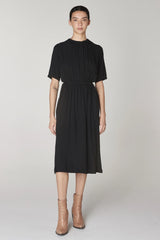 SHORT SLEEVE TATIANA DRESS - BLACK
