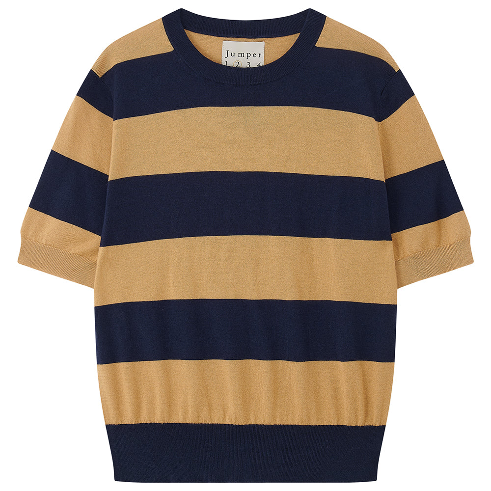 SLINKY STRIPE T-SHIRT - NAVY COYOTE