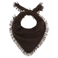 DISTRESSED TRIANGLE SCARF - BROWN