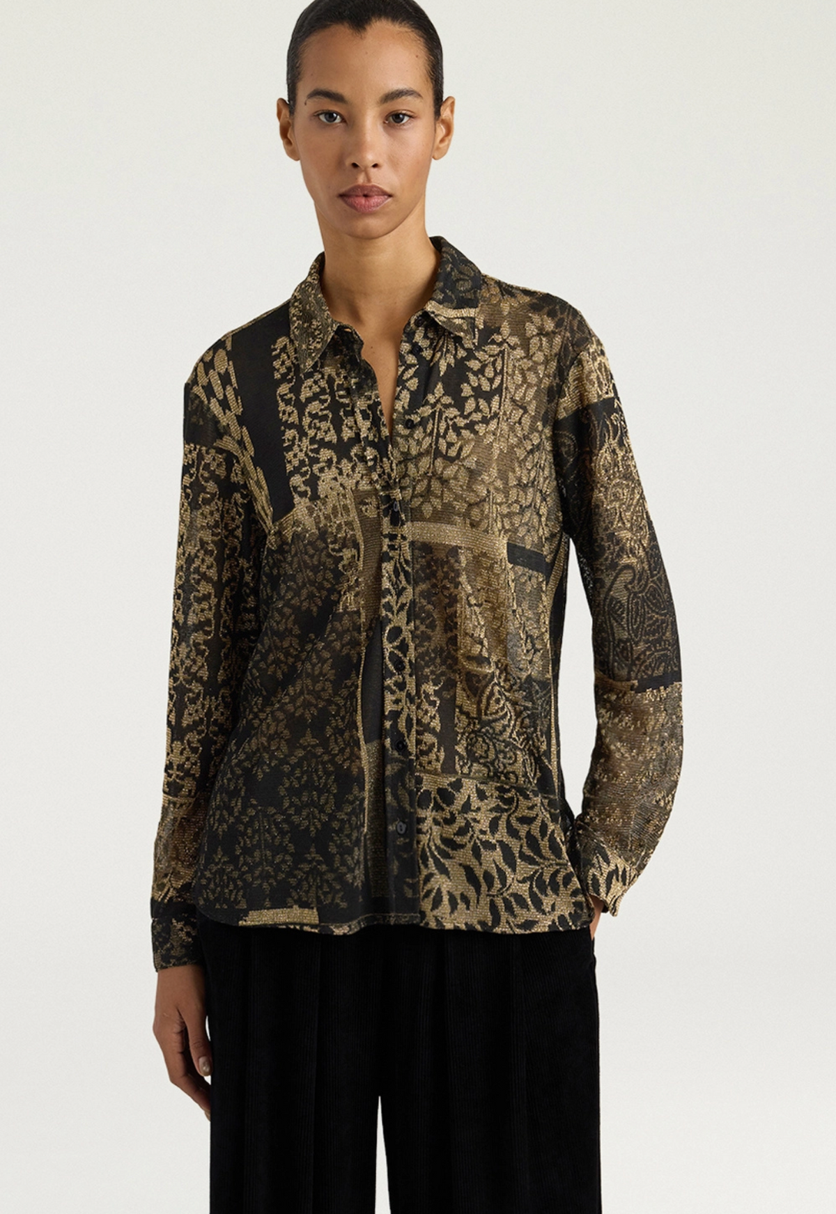 ARLES SHIRT - NERO/PESCA