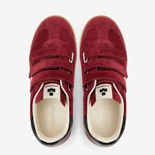BETH SNEAKER - BURGANDY/ECRU
