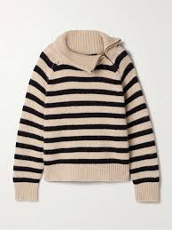 RAELYNN STRIPE SWEATER- PARCHMENT