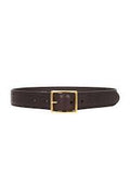GABRIELE BELT- ESPRESSO W/ GOLD BUCKLE L36