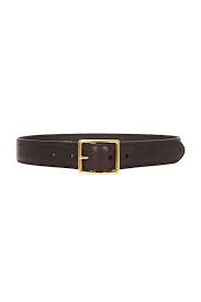 GABRIELE BELT- ESPRESSO W/ GOLD BUCKLE L36