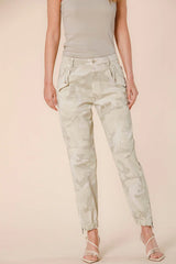 EVITA CAMO PANT - STONE