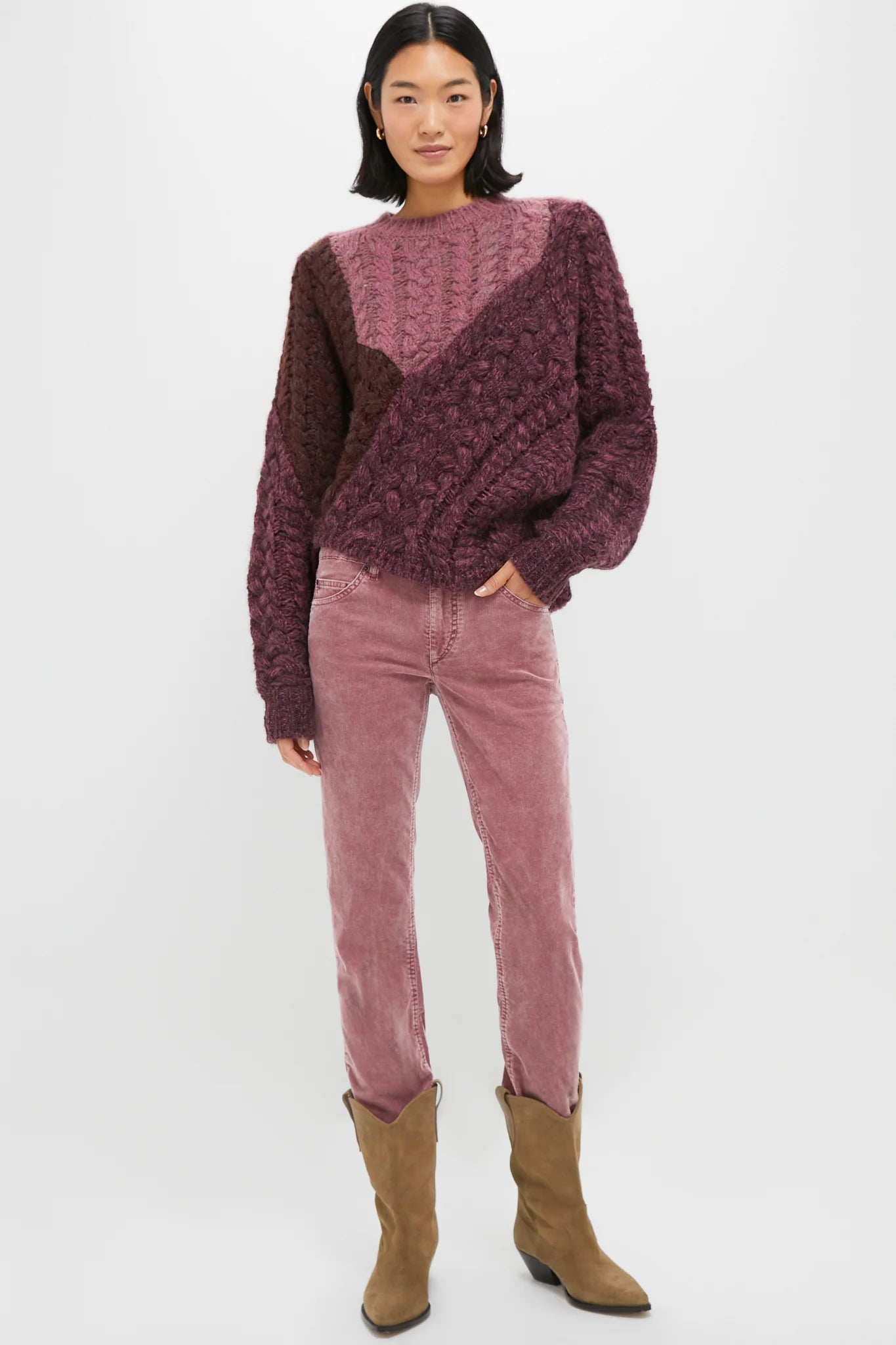 DARYL SWEATER - ROSEWOOD