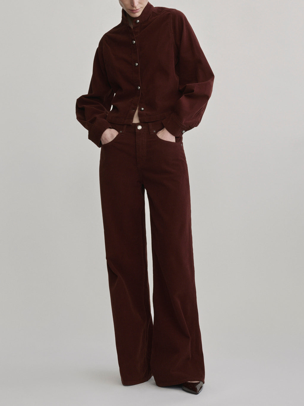ALEX BAGGY WIDE LEG - SYRAH CORD