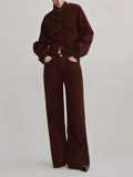 ALEX BAGGY WIDE LEG - SYRAH CORD