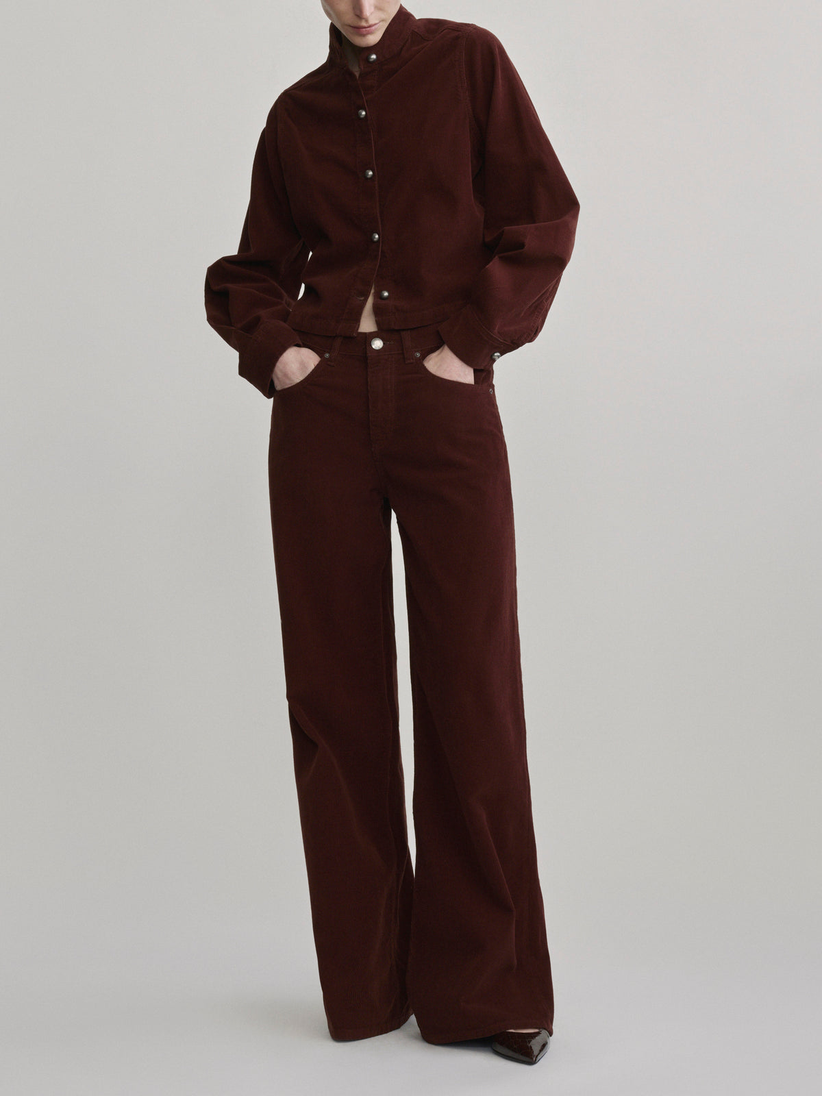 ALEX BAGGY WIDE LEG - SYRAH CORD