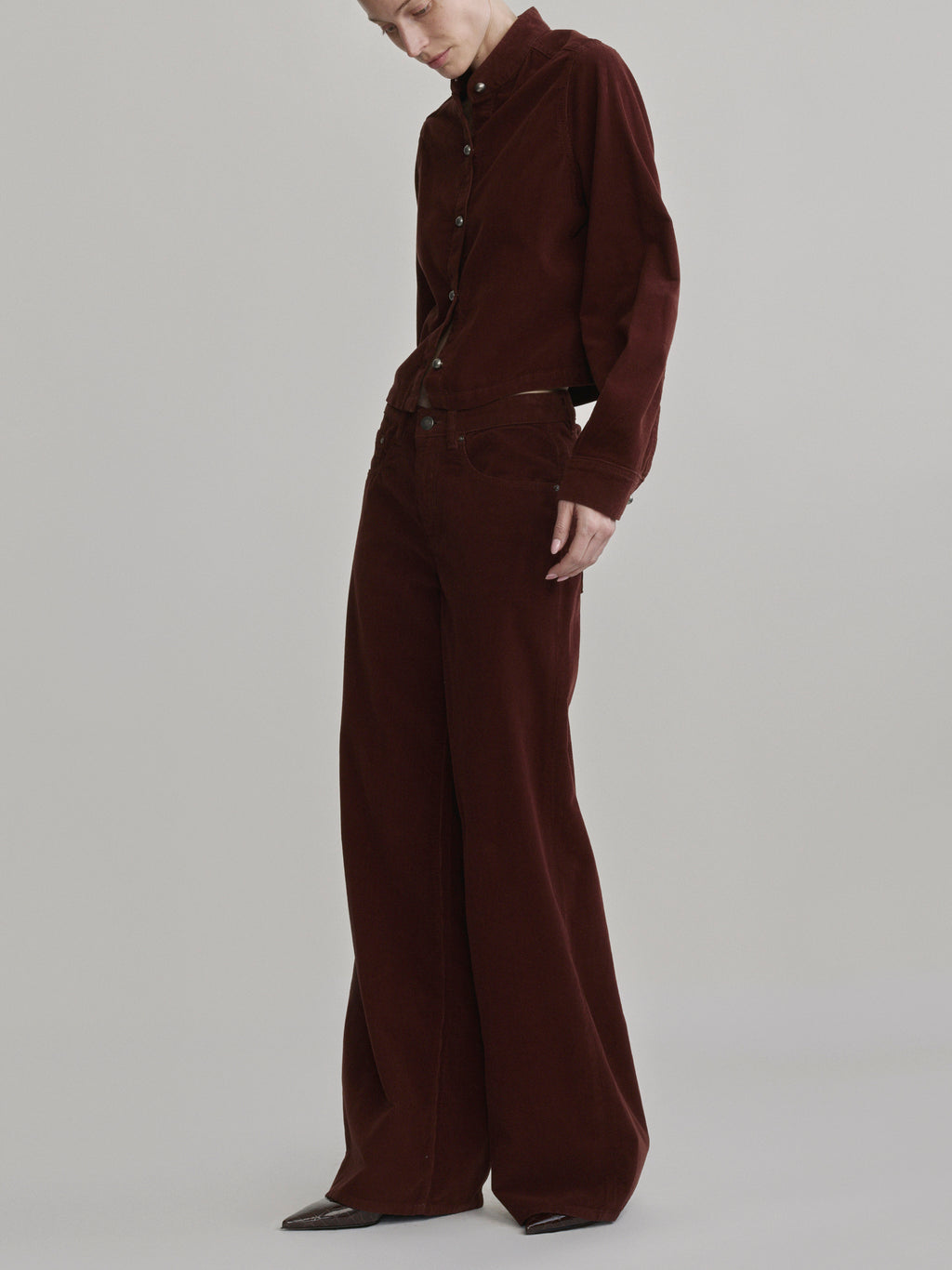ALEX BAGGY WIDE LEG - SYRAH CORD