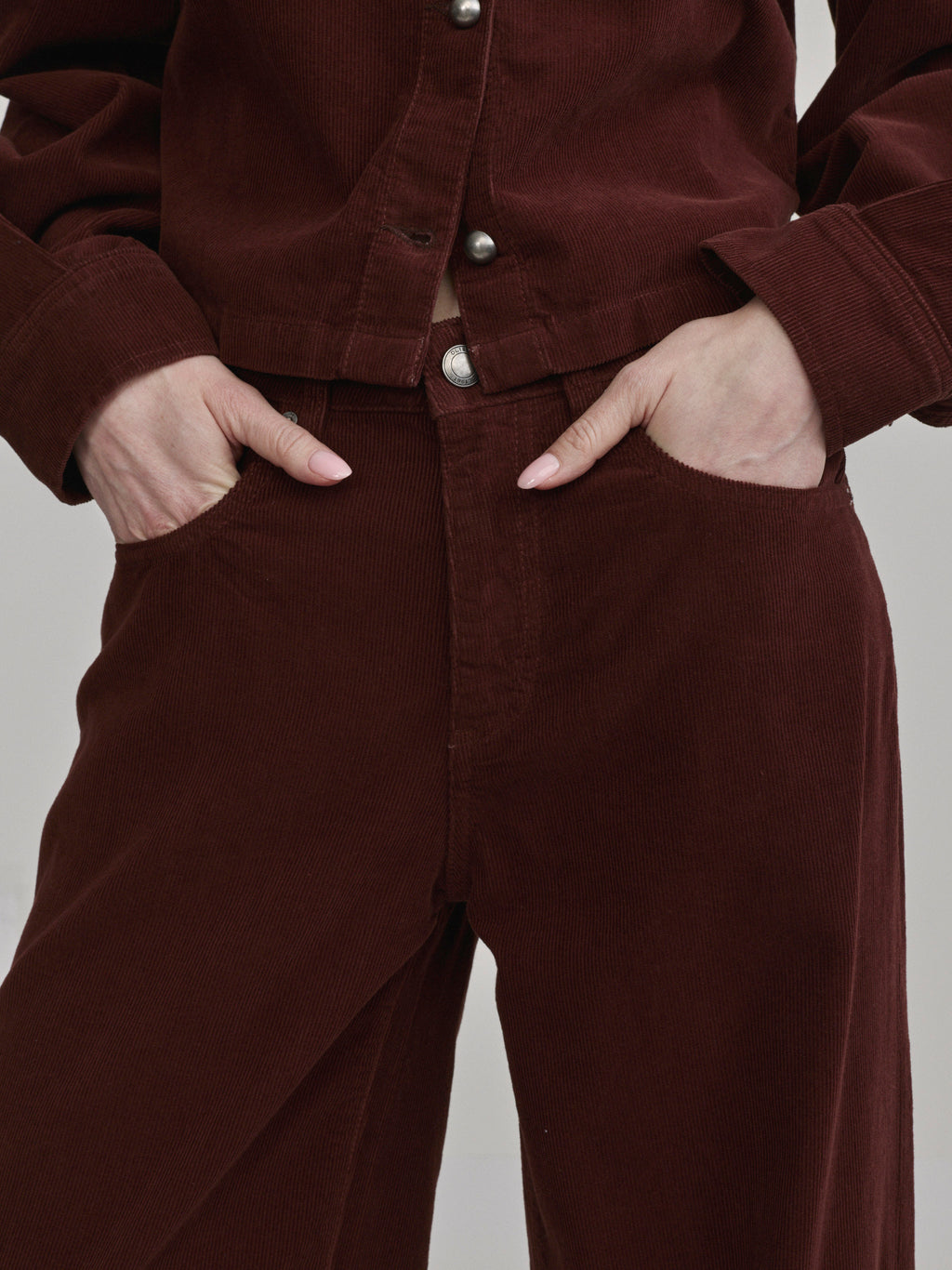 ALEX BAGGY WIDE LEG - SYRAH CORD