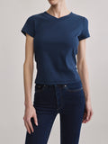 SHRUNKEN TEE V-NECK - NAVY