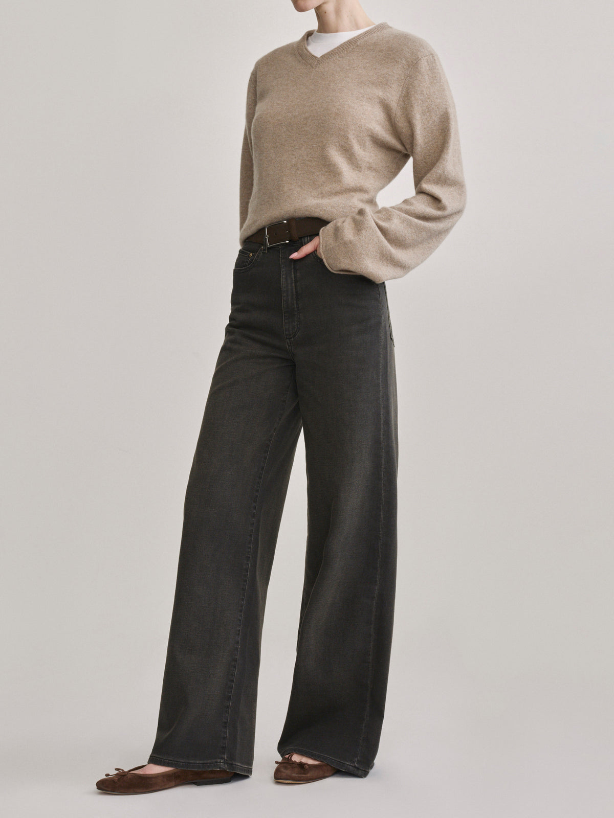 HEPBURN WIDE LEG - ROCK