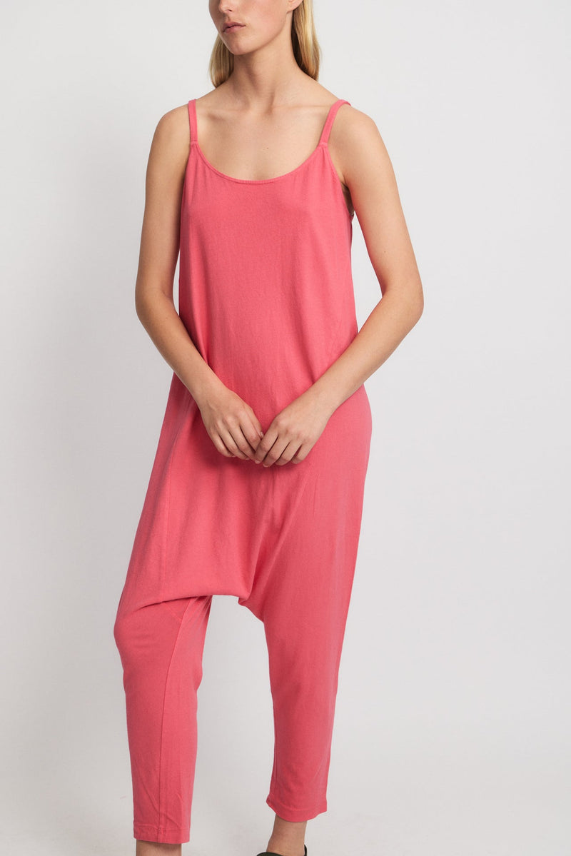 DROP RISE ROMPER- POPPY