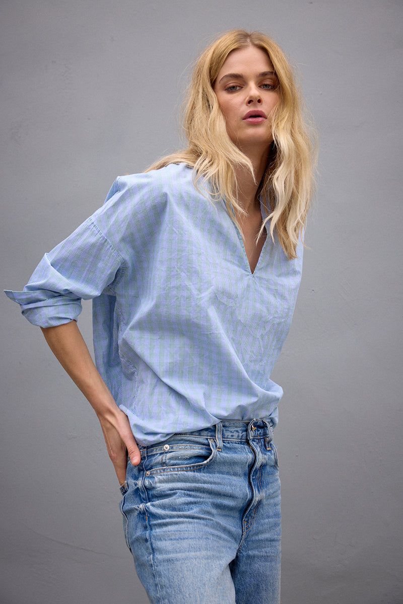 PENELOPE CHECK - BLUE
