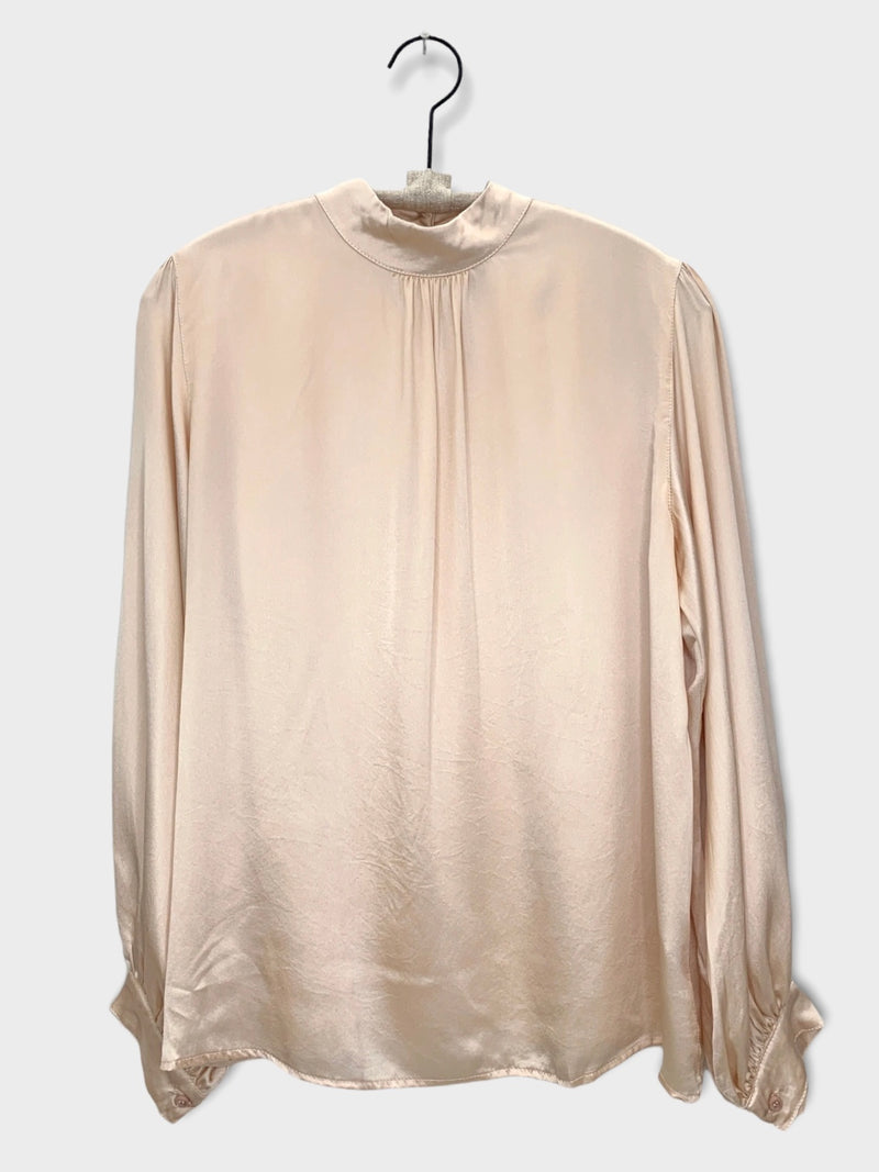 SILK LOLA TOP- CHAMPAGNE