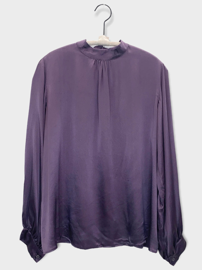 SILK LOLA TOP- AMETHYST
