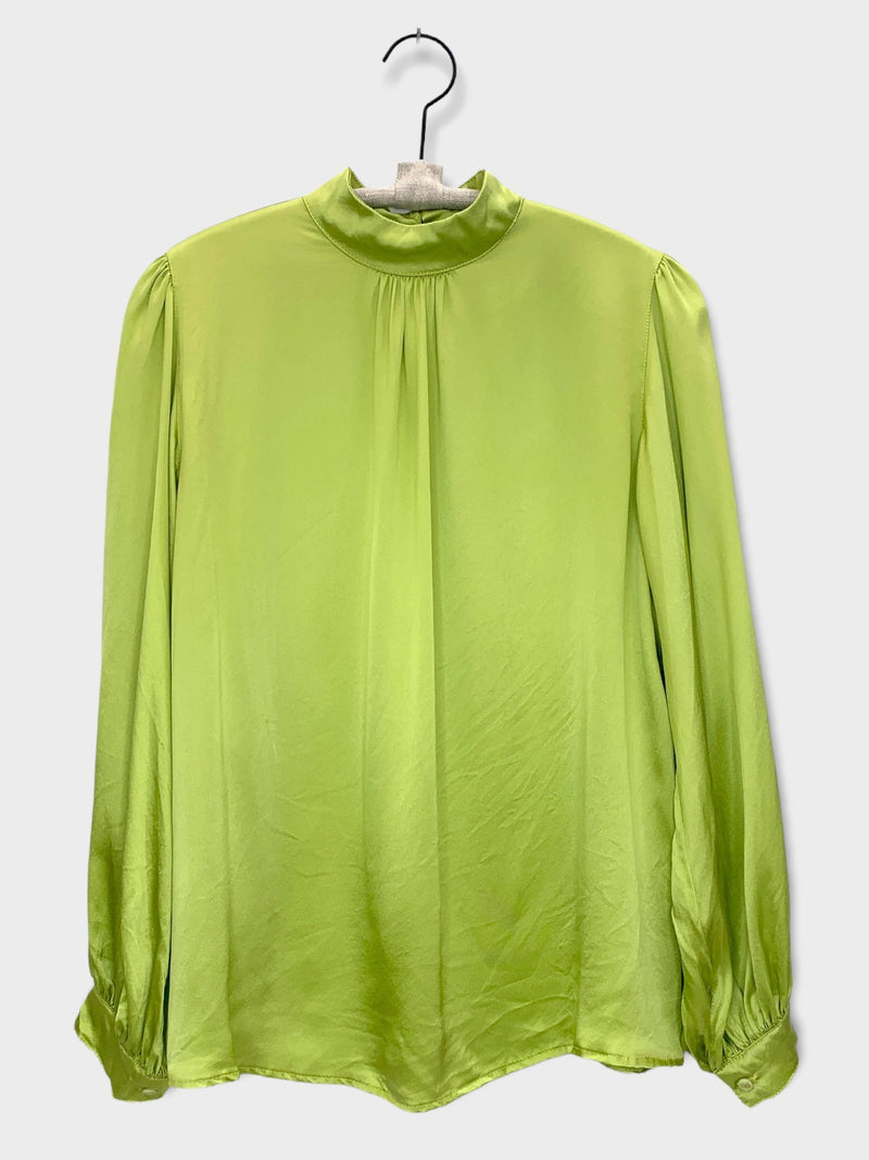 SILK LOLA TOP- LIME