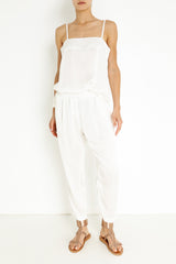 SILK ASHLEY PANT - WHITE