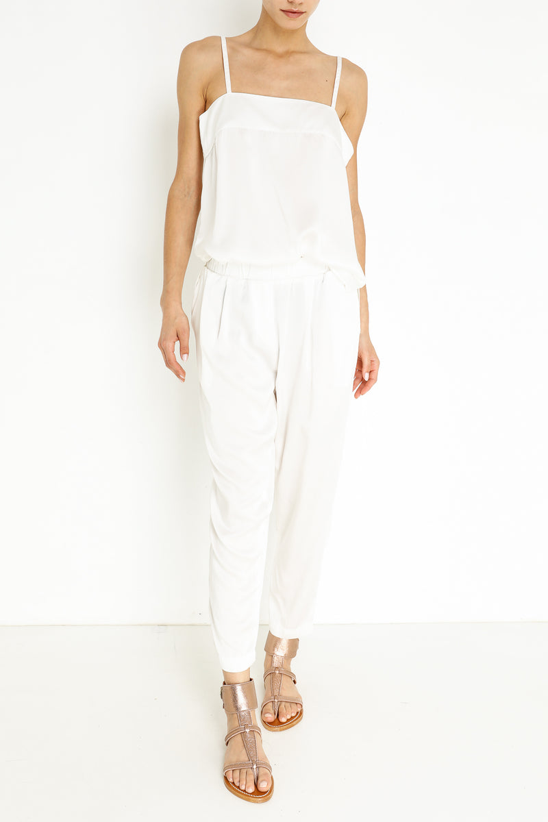 SILK ASHLEY PANT - WHITE