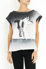 WIDE TSHIRT BOATNECK