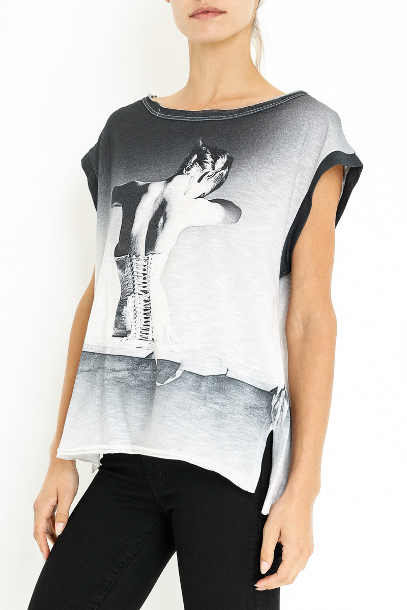 WIDE TSHIRT BOATNECK