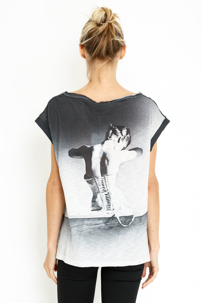 WIDE TSHIRT BOATNECK