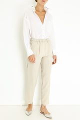 WOOL STRUCTURED JOGGING PANT